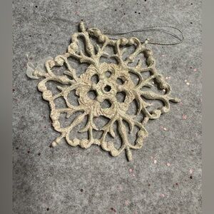 Glittery Snowflake Ornament